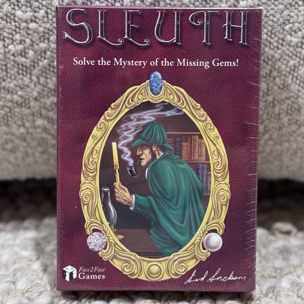 Sleuth Solve The Mystery Sid Jackson Face 2 Face Board Game 2004 NEW SEALED